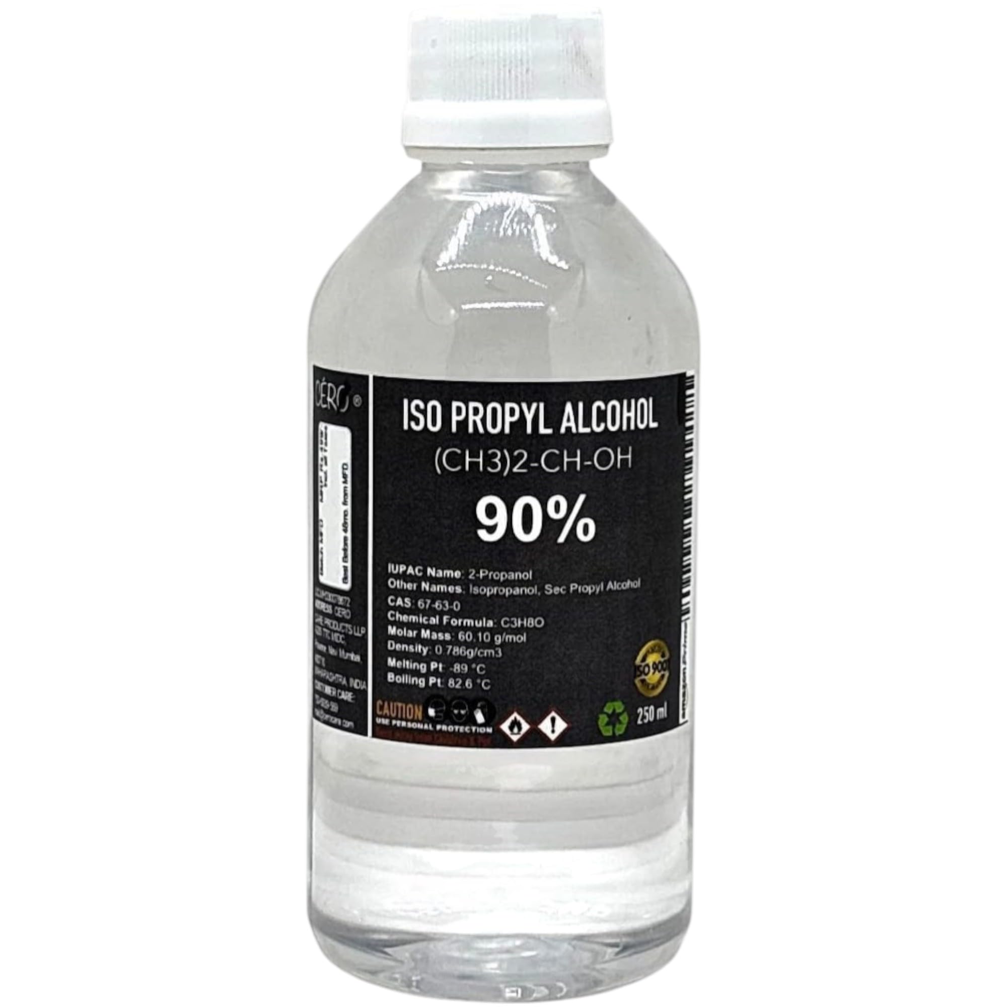 CERO ® IPA Isopropyl Alcohol for Cleaning, All Electronics, Clean Your Makeup Tools, Clean CPU, GPU and Screen, Repair Cosmetics 90% Pure [(CH3)2-CH-OH] CAS: 67-63-0 (250ml)-image-13