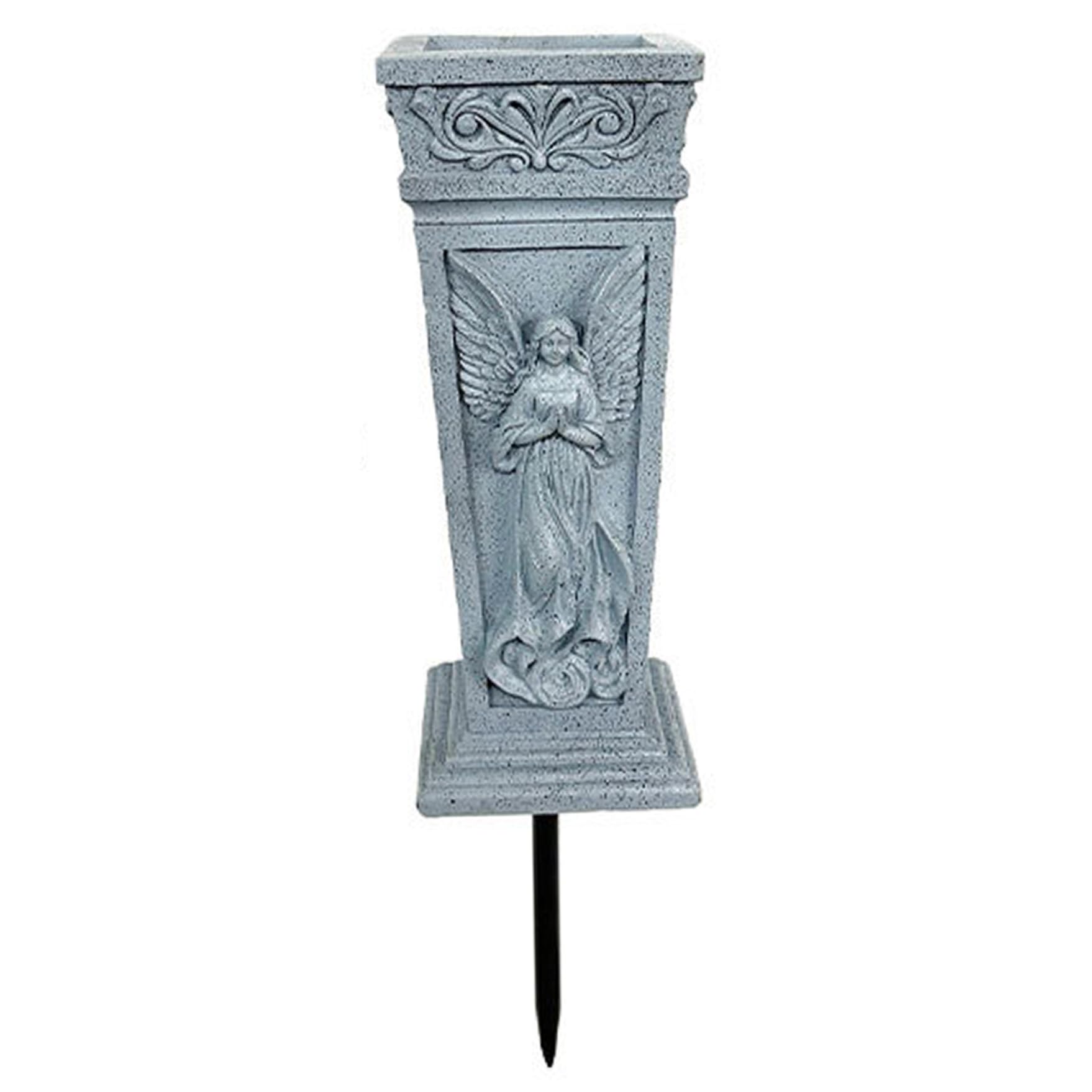 Vases de cimetière pour tombe support fleurs commémoratif avec piquet