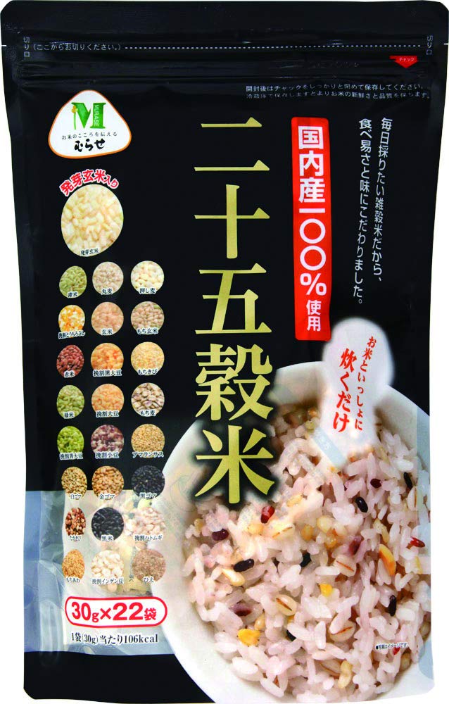 Amazon.co.jp: むらせライス 国内産100% 二十五穀米 660g ×6袋 : 食品