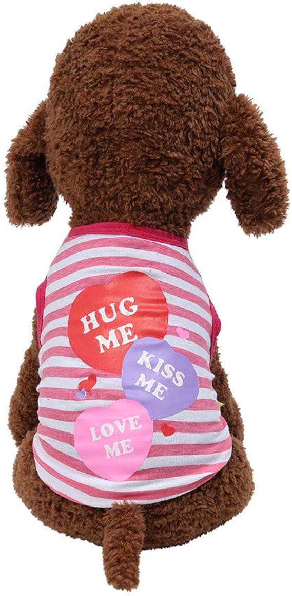 Amazon Co Jp ペット服 犬服 ドッグウェア ファッション愛プリントベスト 新しいペットの春と夏 犬 服 犬の服 猫服 コスチューム コスプレ 洋服 春夏秋 ウェア 小型犬 中型犬 アウター 可愛い 人気 仮装 お散歩お出かけウェア 安い セール プレゼント ペット用品