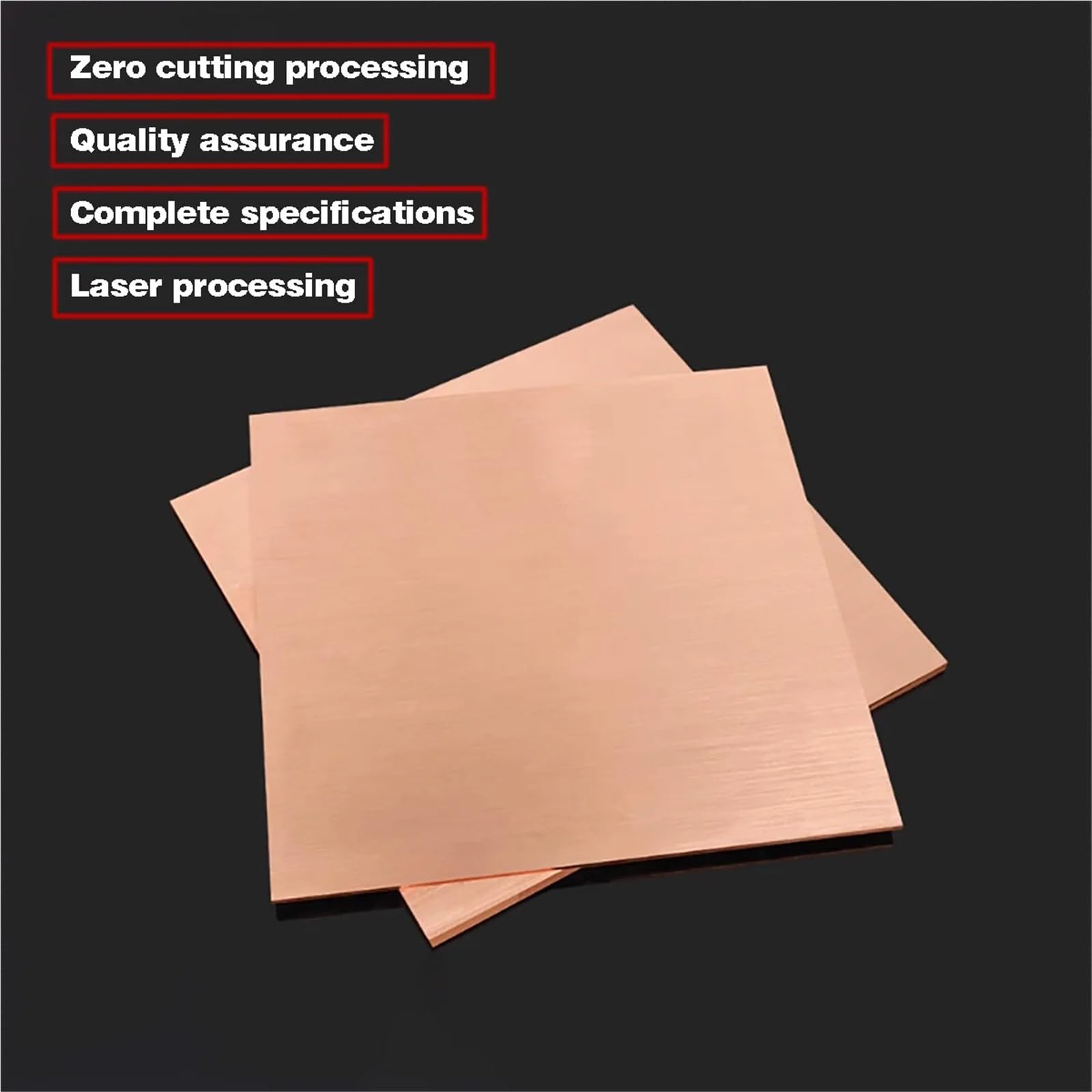 Espesor: 1/1,2/1,5/2/3/4 mm Lámina de cobre T2 Placa Cobre Cu Metal 100 * 100, 200 * 200, 300 * 300 Adecuado para joyería y manualidades(200x200x1.2mm)