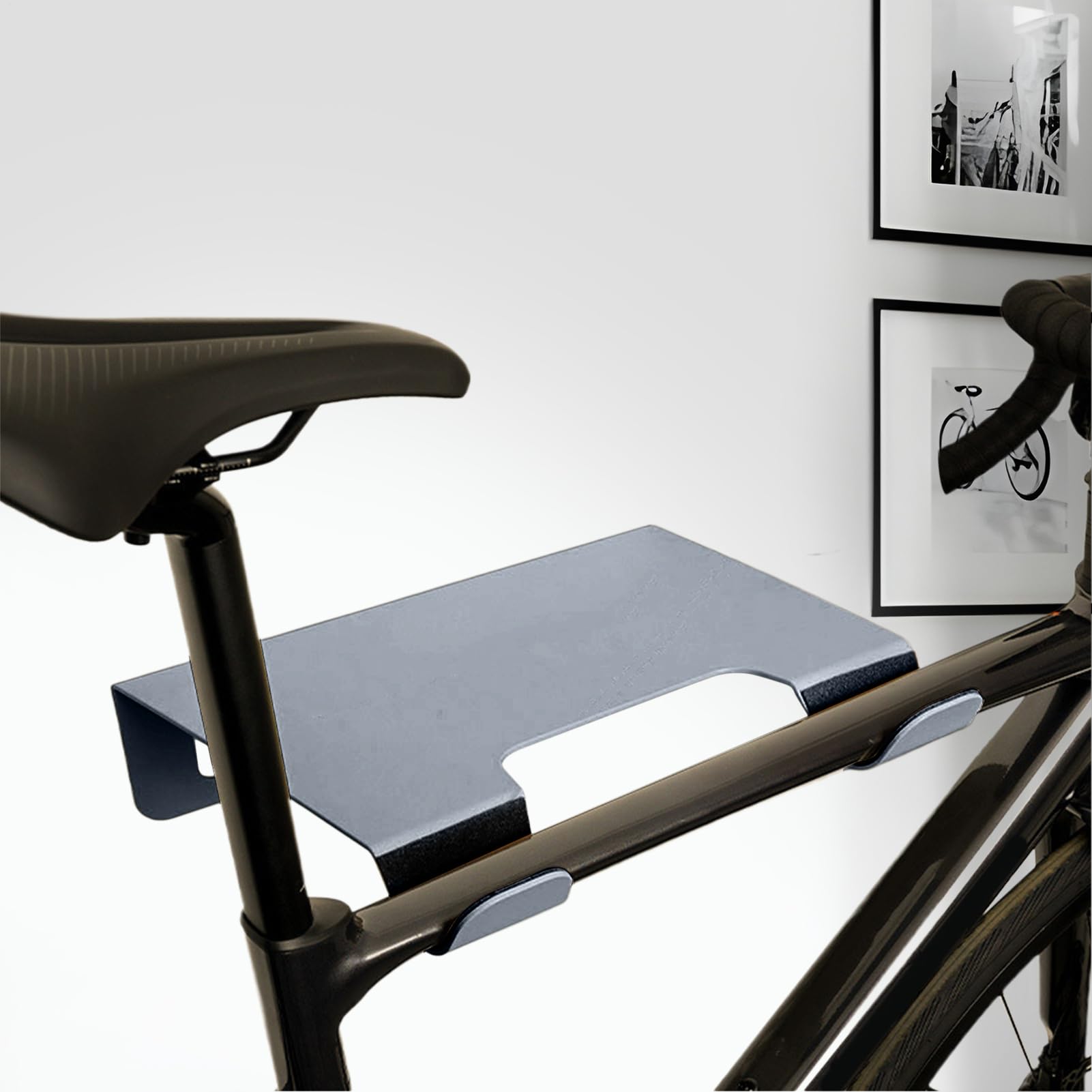 Support Mural Pour Vélo Support vertical gain de place et organisateur | Crochets vélos à intensif de garage Organisateur Vélo Compatible Plafond Support Mural Vertical R