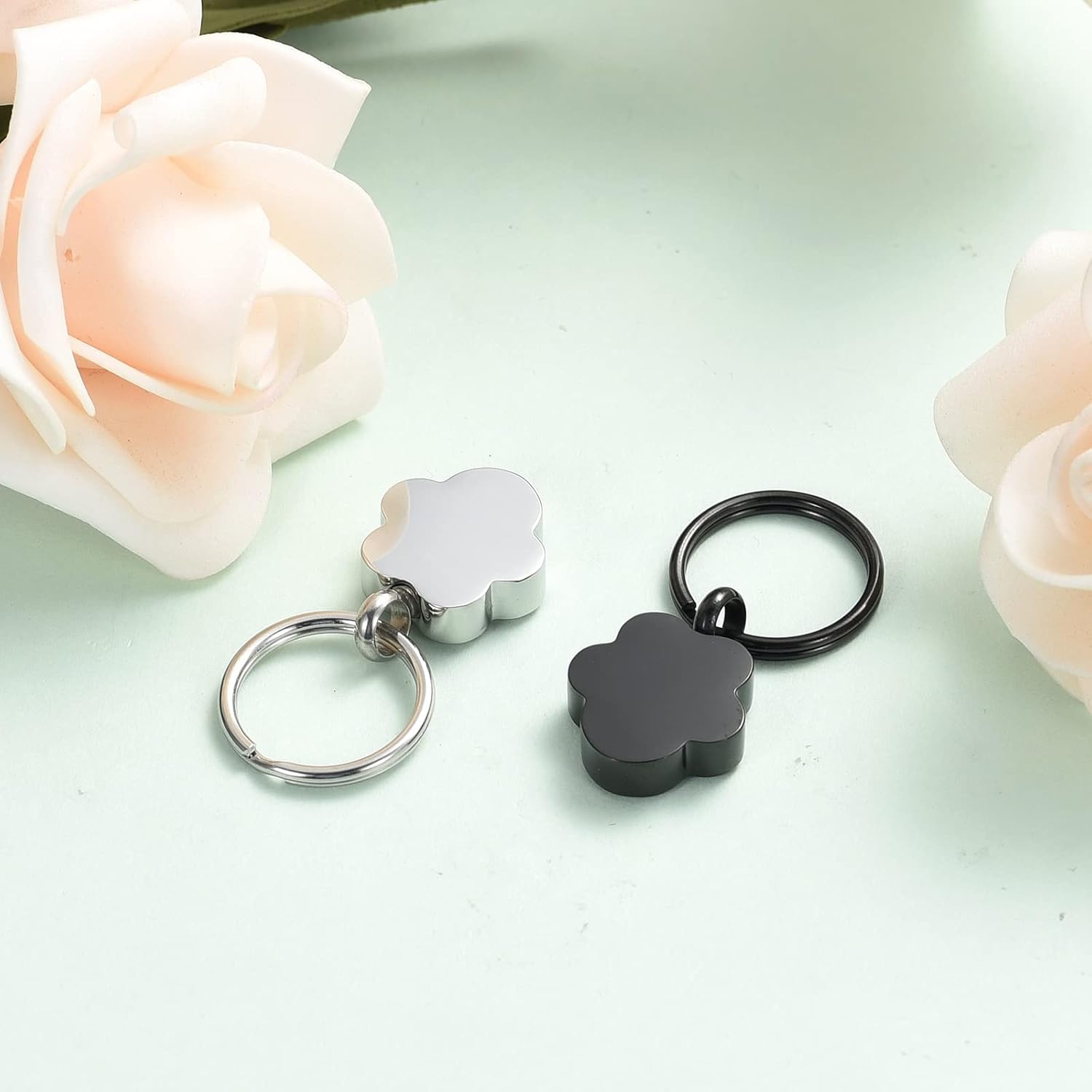 shajwo Cremation Jewelry Urn Keychain for Pet Human Ashes Dog Cat Keepsake Memorial Urn Keychain Ash Holder for Women Men