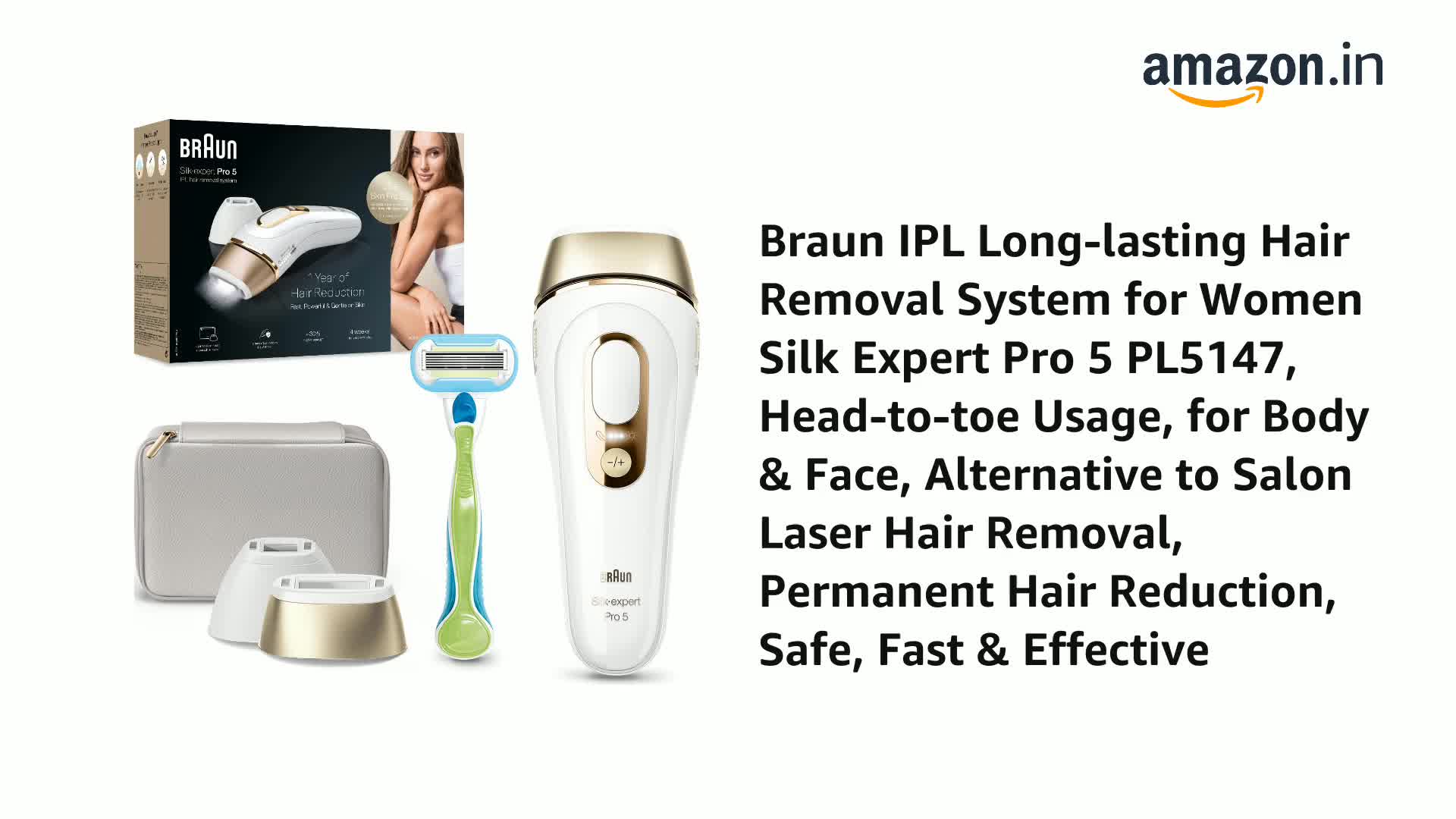 BRAUN Silk-expert 美容機　BD-5004 Amazon | ブラウン 自宅光美容器 シルクエキスパート BD-5004 | Braun