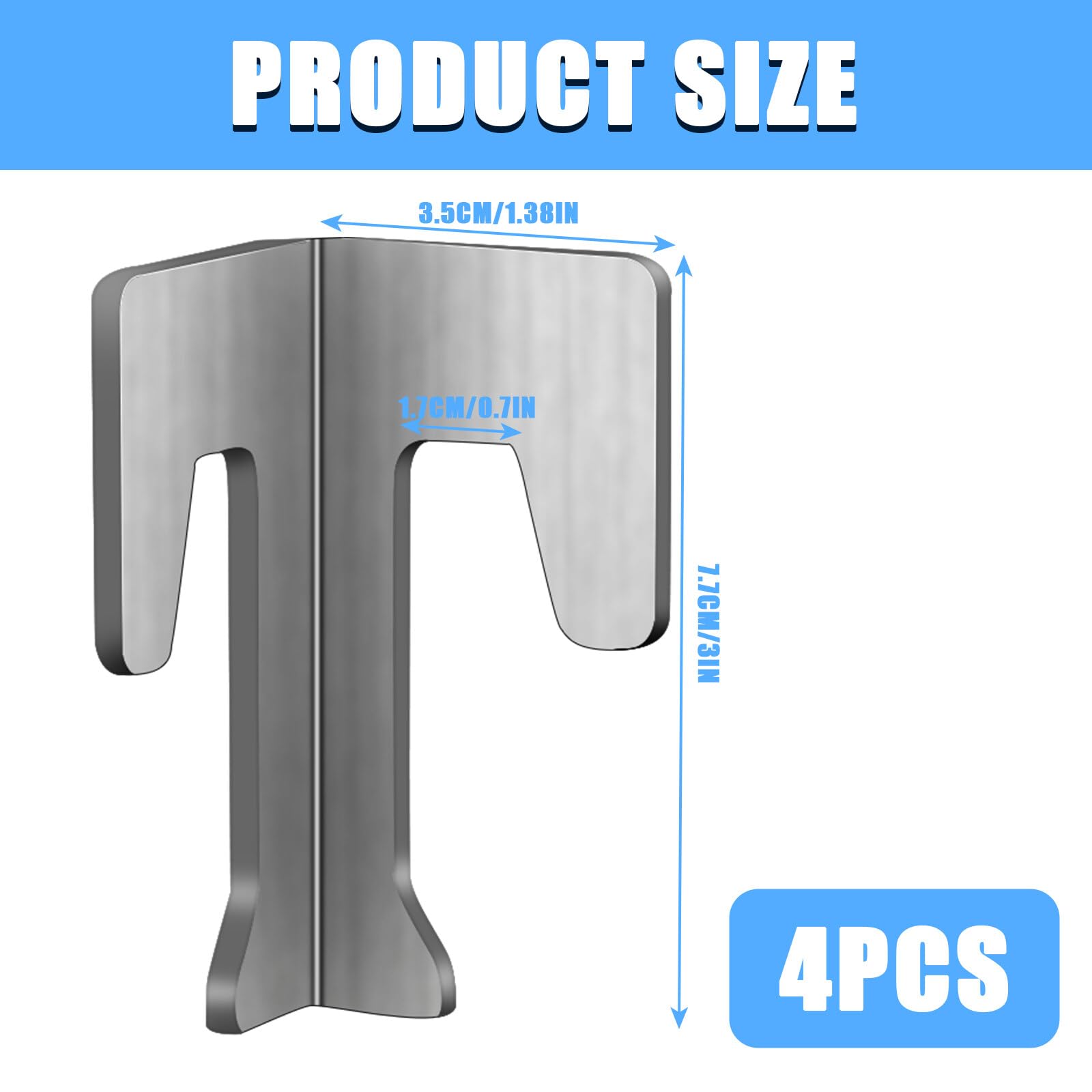 3 Entretoises LevelGri Pour Tonneau Feu, Barbecue - Acier 10mm, Hauteur 60mm | Plaque Cuisson Stable