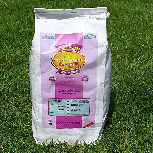 Caldor Maintenance Strauß Kartoffel | 12 kg Sack | getreidefreies Hunde Trockenfutter | Hundefutter ohne Getreide