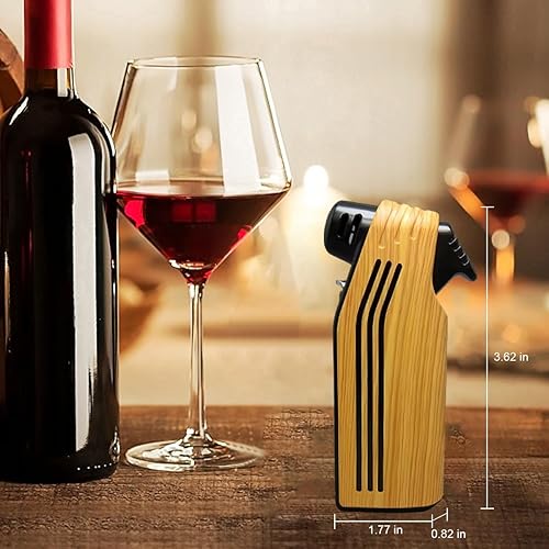 Miniatura 5 de Encendedor multifunción 4 en 1 Encendedores de butano Reutilizables en ángulo Suave Llama Encendedor Vela Encendedor (Madera Gris)