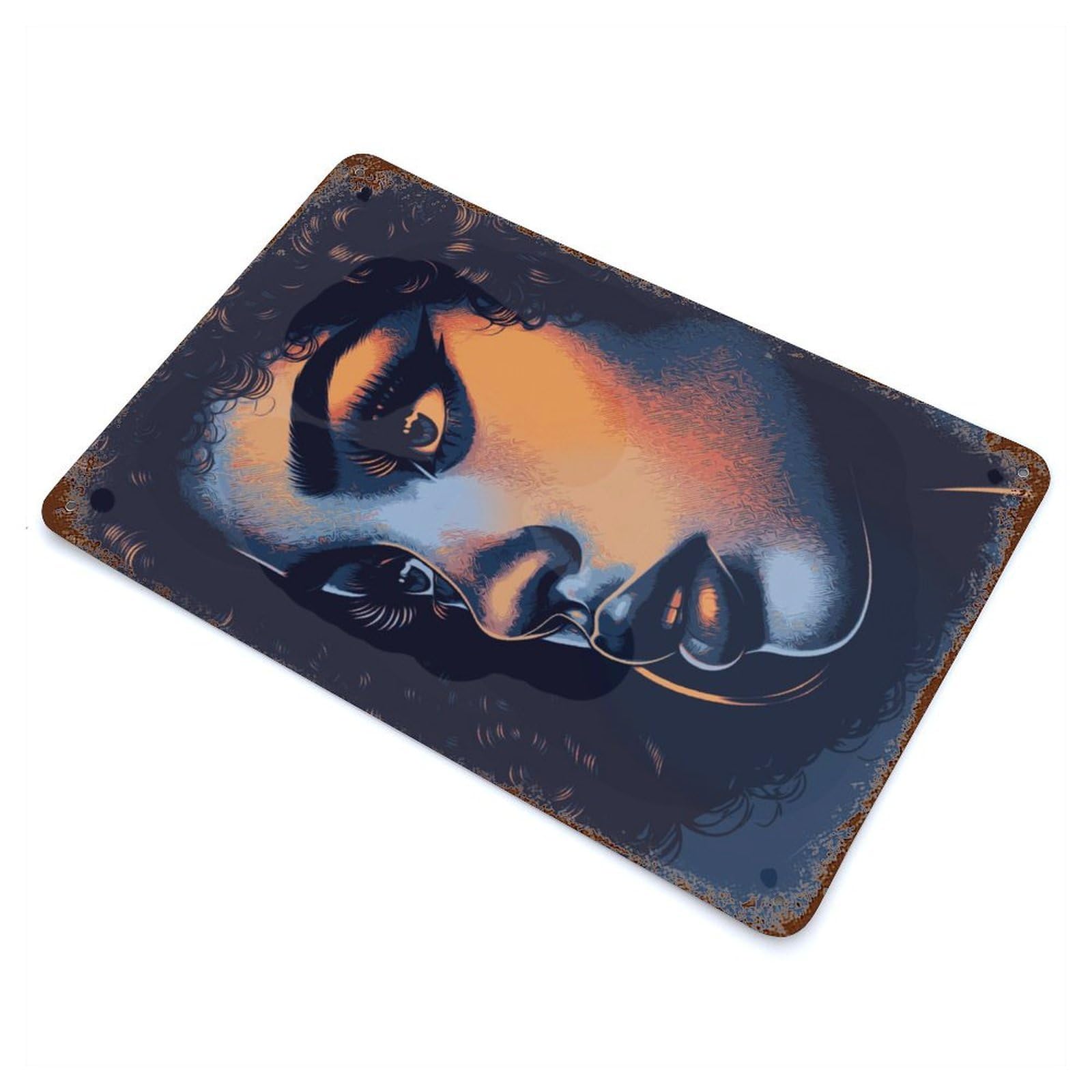 That Look Rust Effect Tin Sign 11.8"x7.9", Rustic Home Decor for Garage, Bar And Workshop Decor