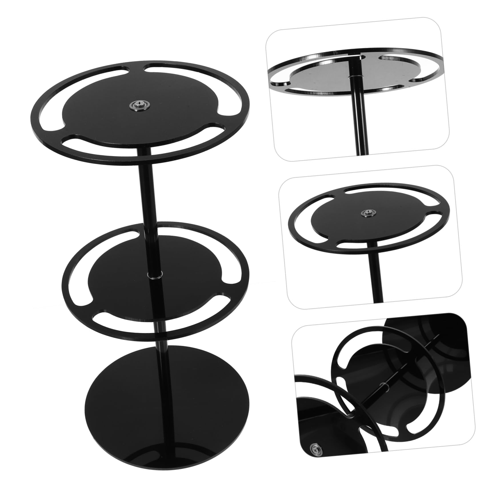 GALPADA Expositor De Gafas De Sol De Soporte De Acrílico Negro Expositor Giratorio para Gafas Organizador De Mesa para Uso Mostrador o Estante