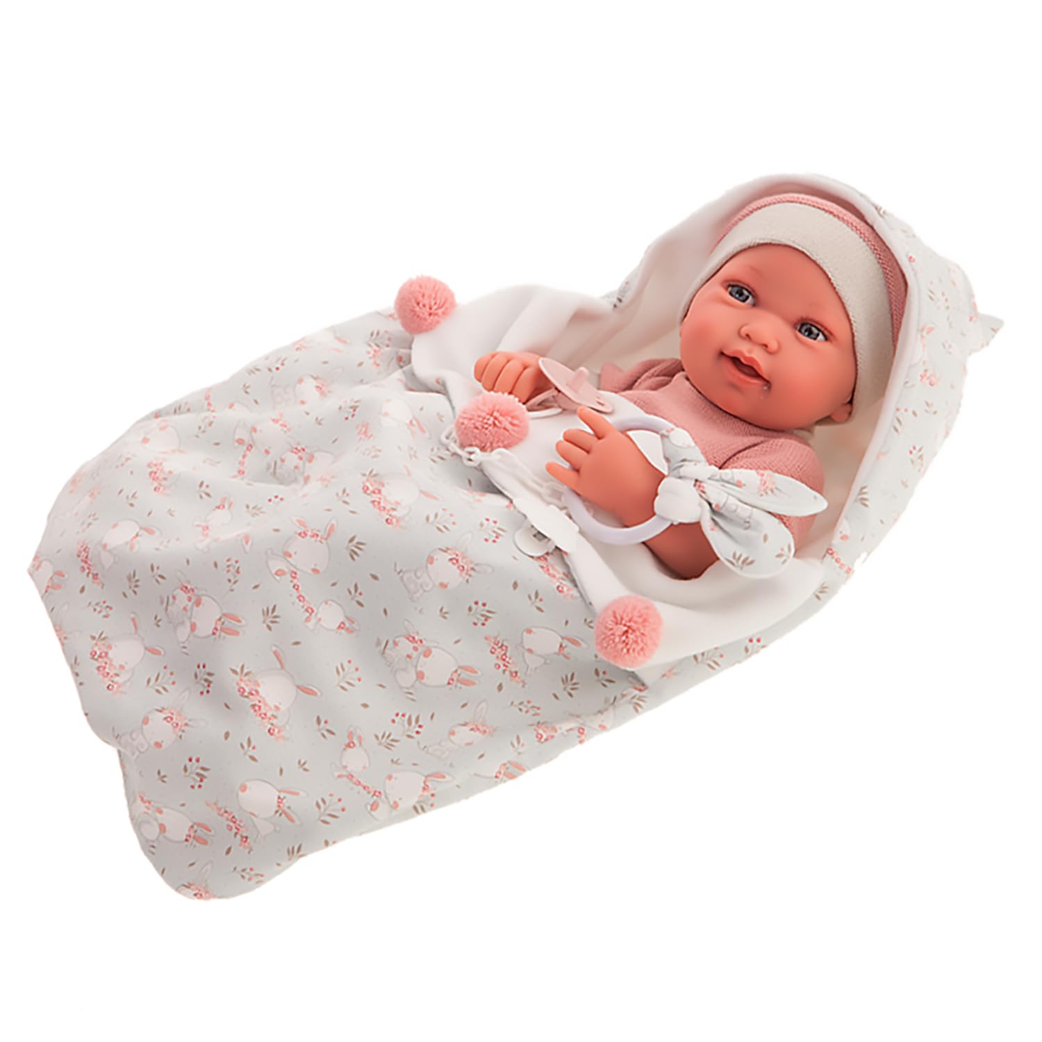 Muñeca Recién Nacida Pipa Con Gafas 42 Cm De Antonio Juan 50400