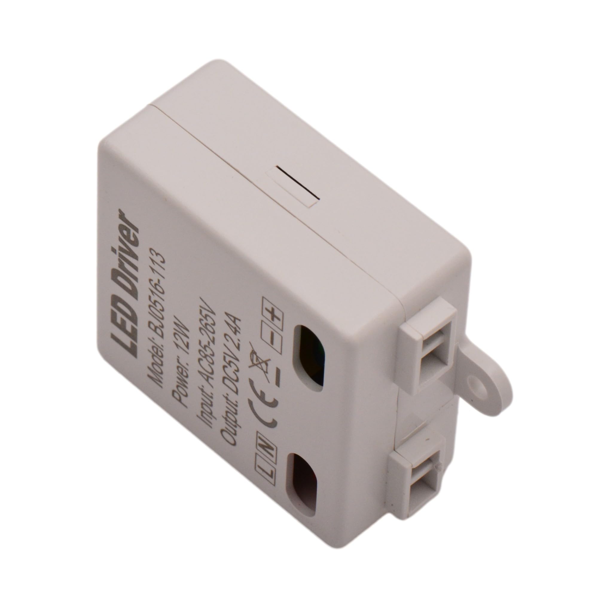 Micro Alimentatore Trasformatore 5V 12W 2,4A 45x41x20mm Output Tensione Costante 86-265vac Per LED