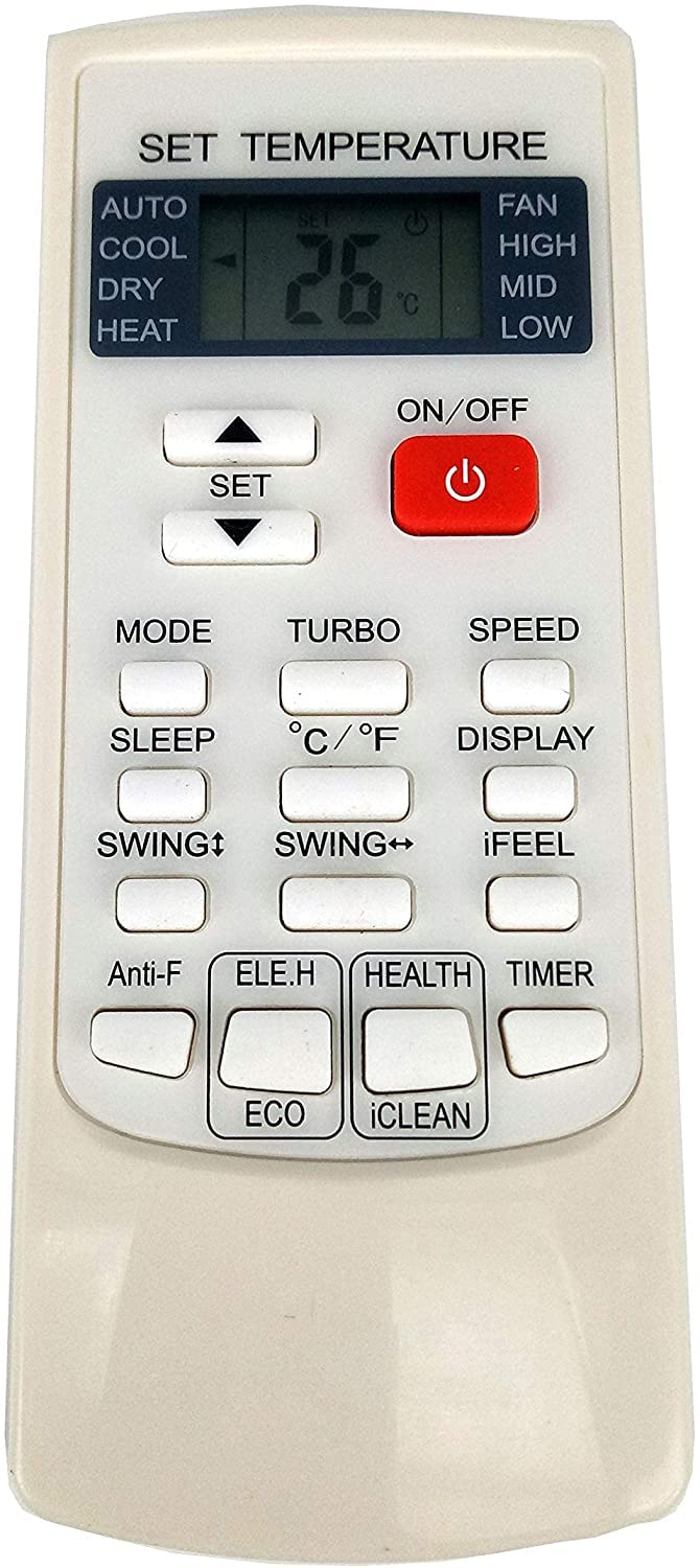 SymWell General Replacement Remote Control Fit for YKR-H/102E YKR-H/132E YKR-H/006E for AUX Air Conditioner