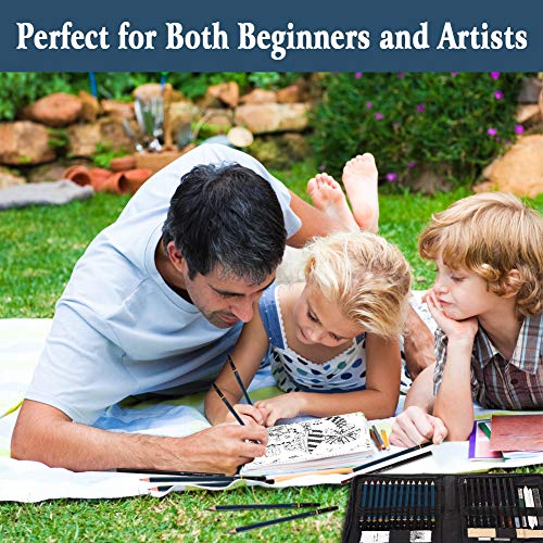 FUNSTAR Drawing Pencils 40pcs Art Supplies for Sketch Complete Artist Kit Professional Sketching Set Includes Drawing Supplies and A5 Sketch Pad for Kids Teenage or Adult
