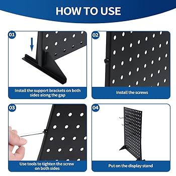 訳あり大特価❣️ ペグボードディスプレイスタンド ペグボードオーガナイザー Amazon｜木製ペグボードディスプレイスタンド イベントや小売用