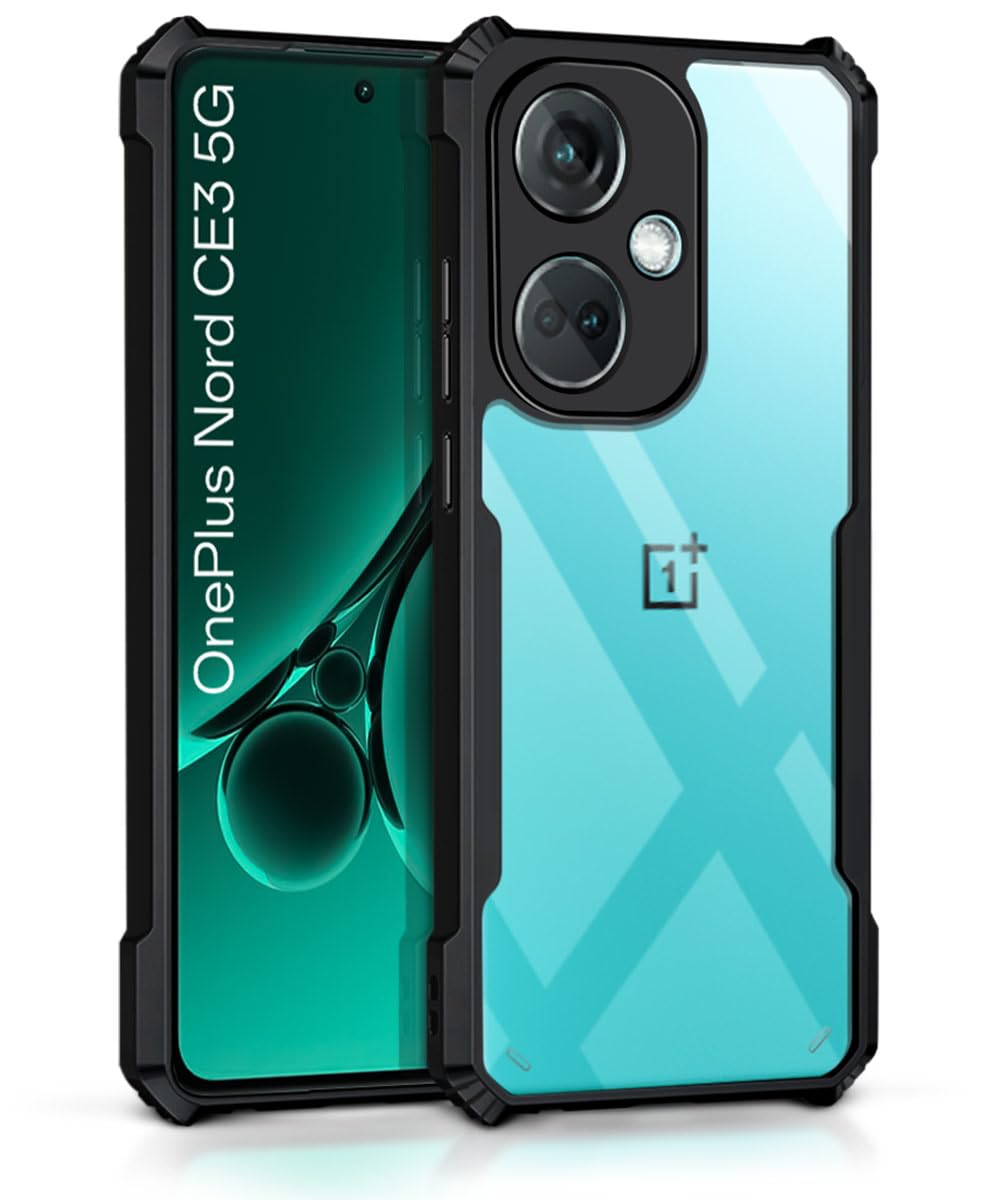 WOW Imagine TPU+PC Shock Proof Clear Protective Back Case For 1+ Oneplus Nord Ce 3 5G - Airedge Technology | 360 Degree Camera Protection | Transparent Hybrid Back Case Mobile Cover - Black (B0BZSL9TFK) Amazon Price History, Amazon Price Tracker