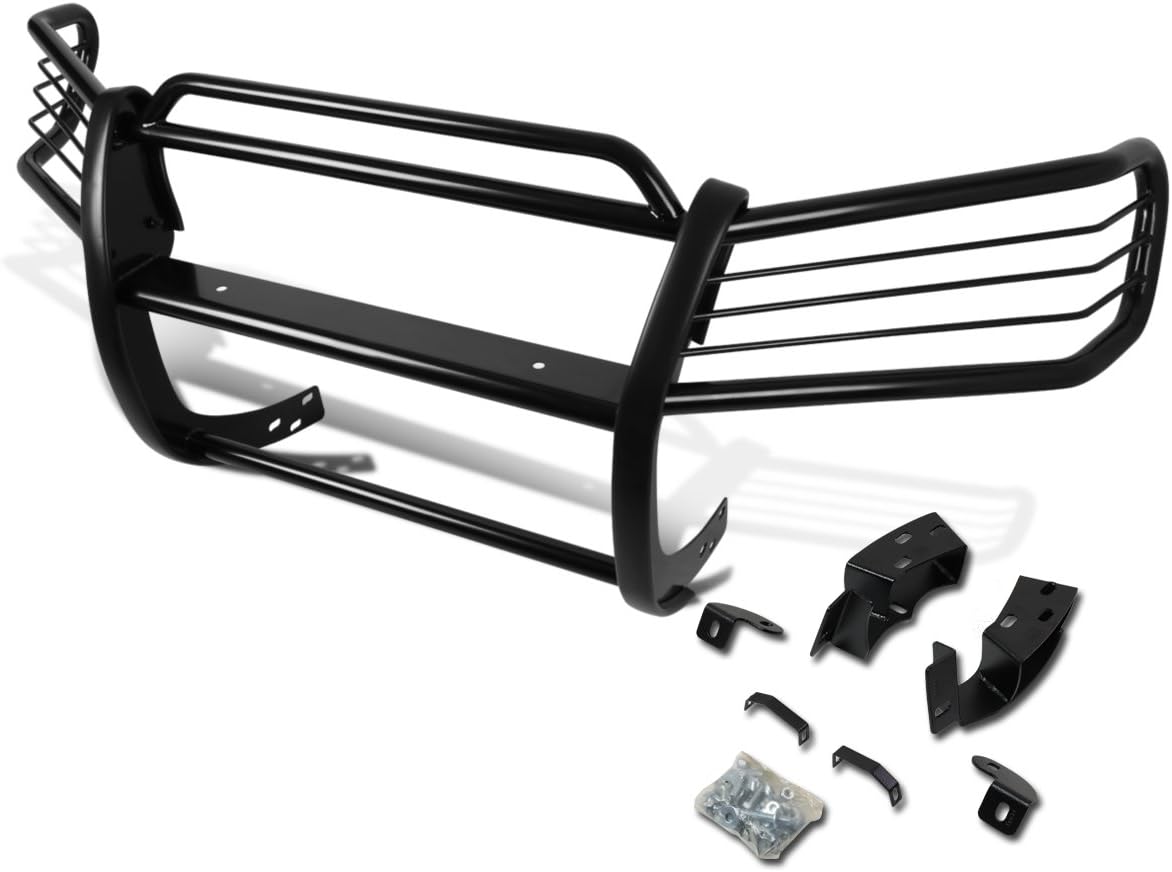 Auto Dynasty Front Bumper Protector Brush Grille Guard (Black) Compatible with Highlander XU20 01-07