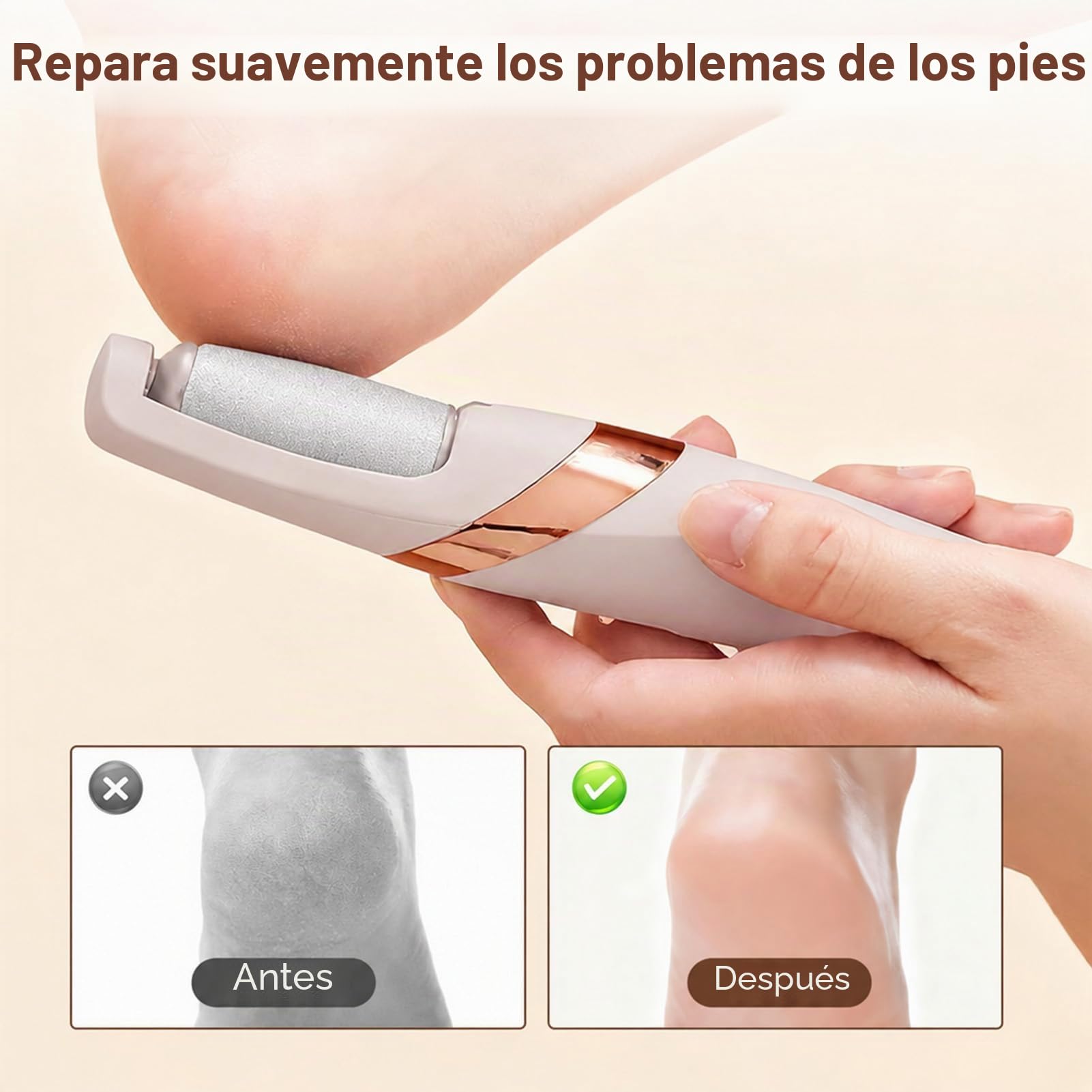 Lethra Lima Electrica Pies Durezas con 4 Rodillos y 2 Velocidades, Limador  de Durezas Electrico Recargable con Luz LED, Lima Pies para Eliminar Piel  Seca y Muerta : Amazon.es: Salud y cuidado personal