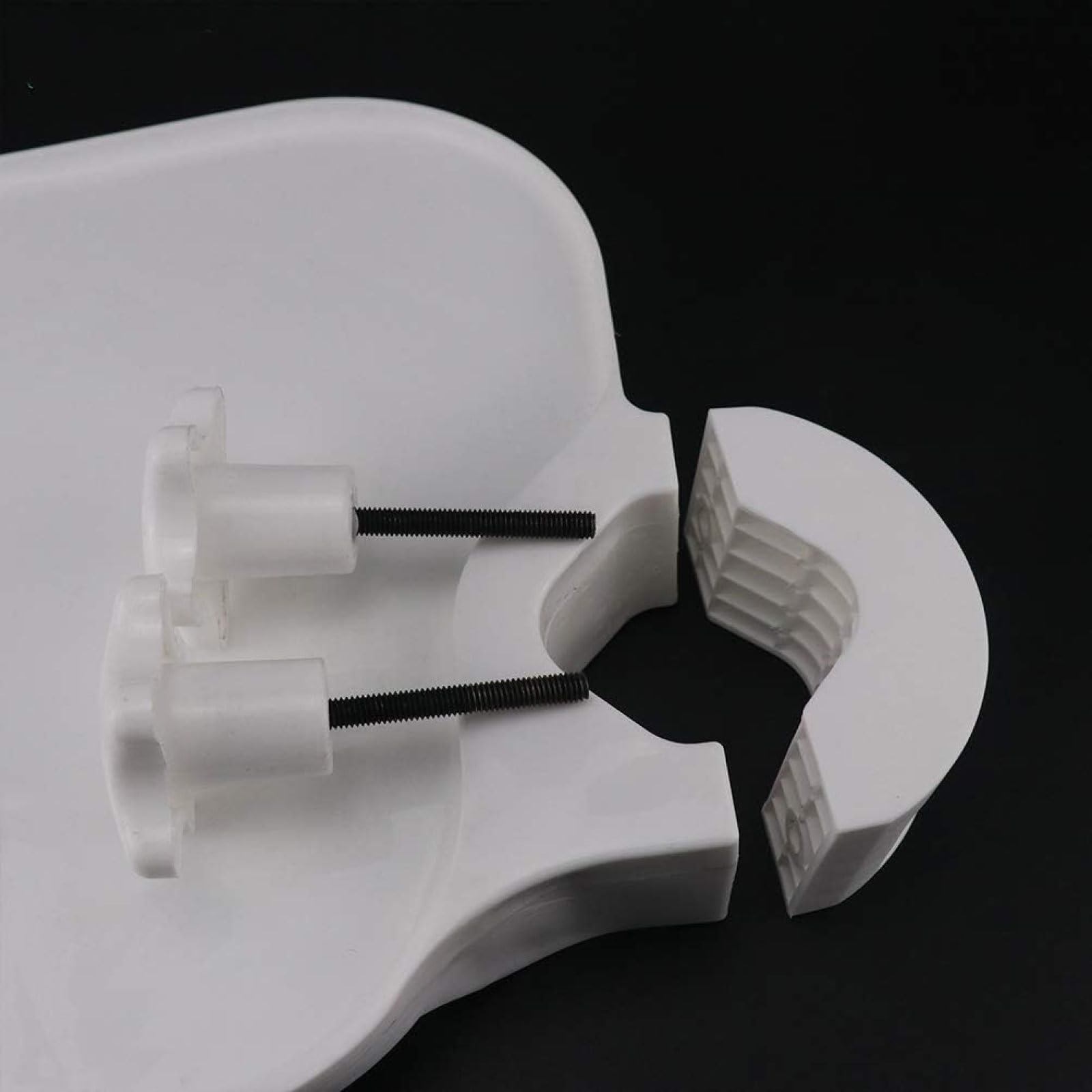 Vassoio Dentale in Plastica per Ablatore, Vassoio per Poltrona Odontoiatrica, Vassoio Quadrato Regolabile con Supporto A Colonna, Accessori per Poltrona Odontoiatrica da Tavolo, Strumenti Aggiuntivi