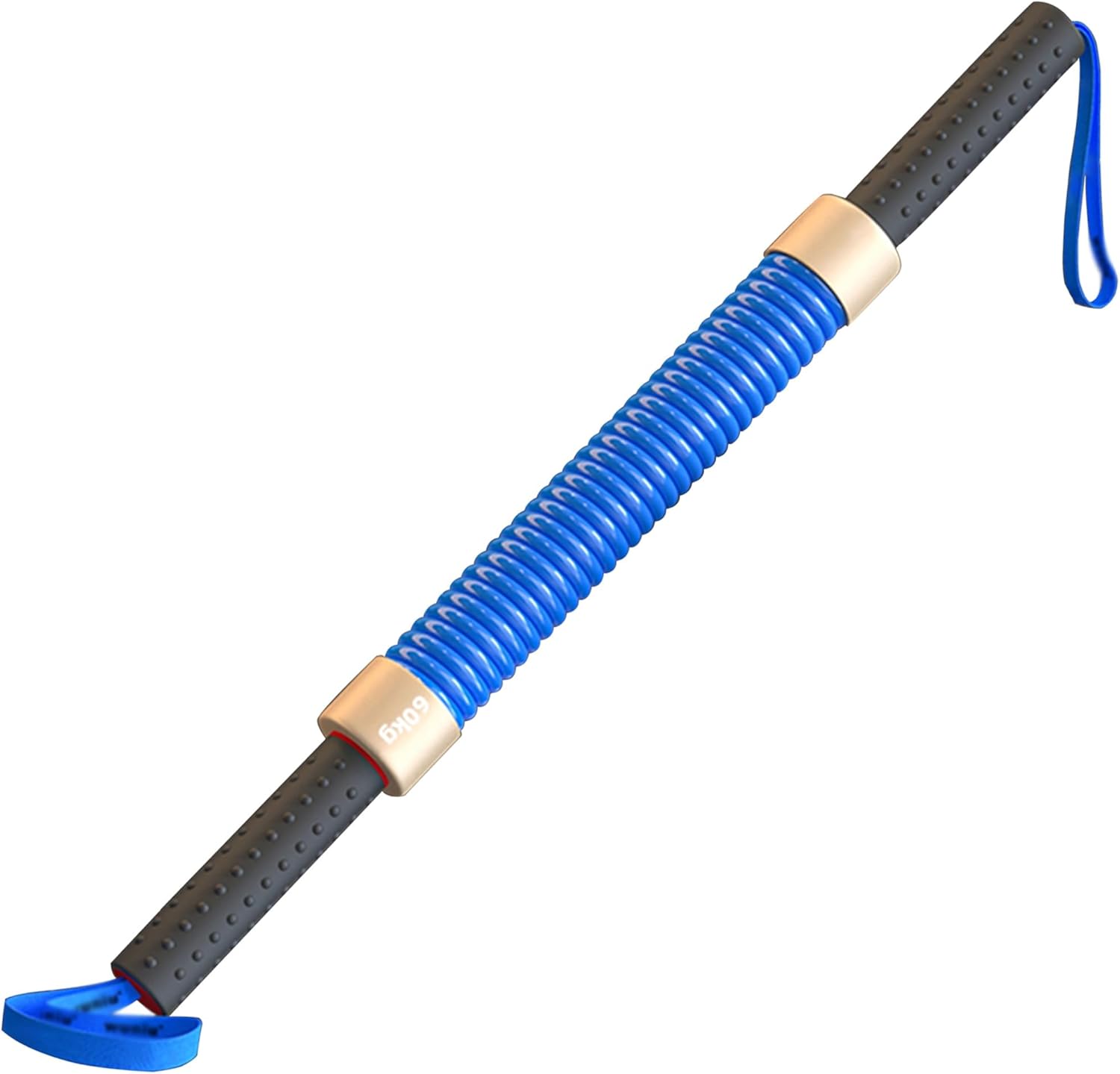 Power Twister Bar 30 kg-100 kg Spring Chest Expander Upper Body Exercise Equipment with Anti-Slip Handles for Arm, Chest, Shoulder, Forearm and Bicep