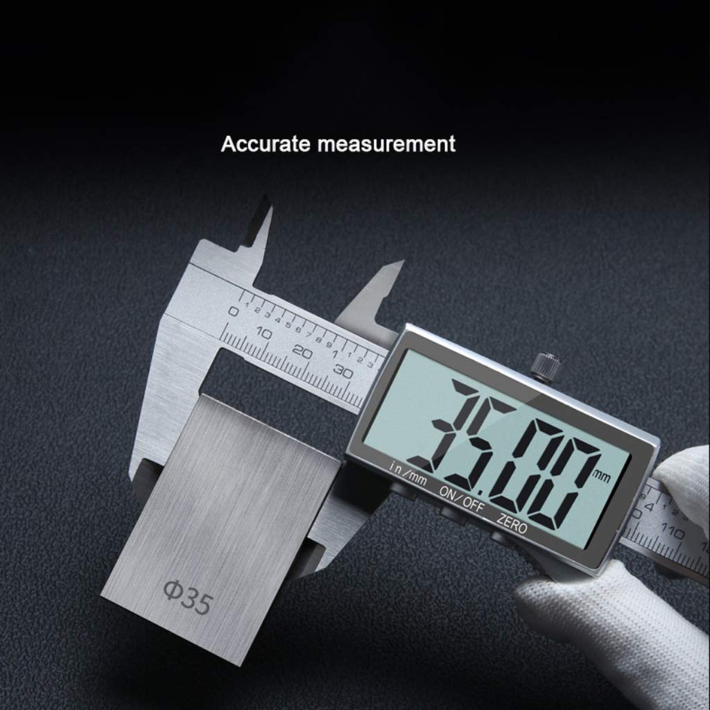 Suwalizki Elektroniczny Cyfrowy Cyfrowy Zacisk Ze Stali Nierdzewnej Vernier Caliper High Precision Industrial Pomiar Narzędzia Zakres: 0-150mm