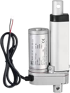 EYPINS 1000N 250mm Actionneur Linéaire Electrique CC 12V IP54 Alliage d'Aluminium Verin Electrique Contrôle de Mouvement Linéaire du Mobilier Pousser Tirer 14mm/s pour Lit Canapé Electrique Fauteuil