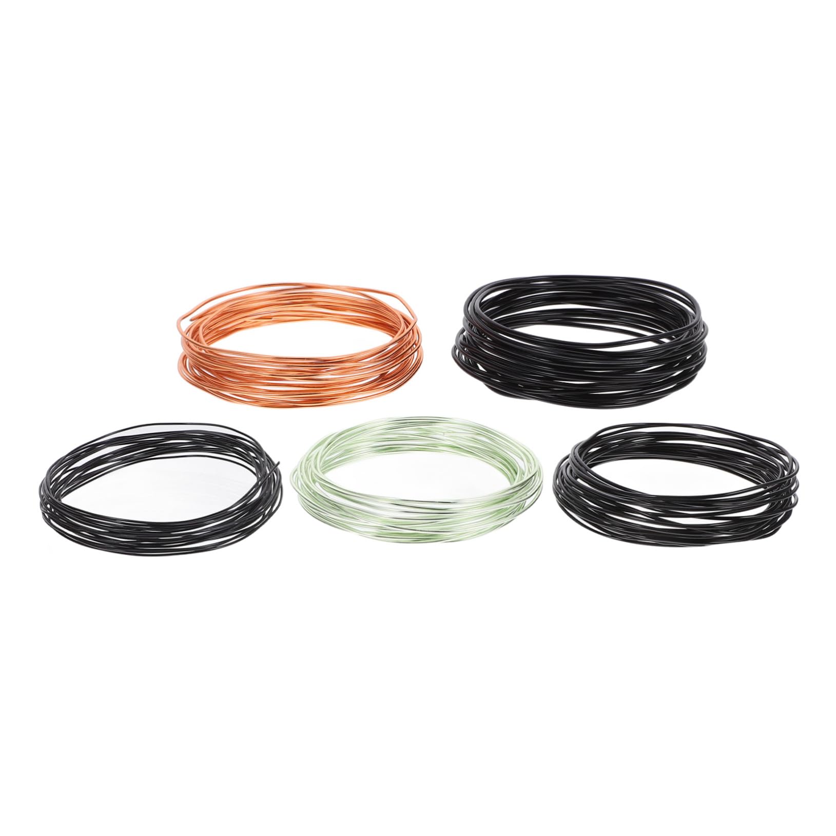 ibasenice 5 Rolls Bonsai Training Wire Set Anodized Aluminum Armature Wire Durable Crafting for Plant Shaping Garden Projects for Beginners and Professionals