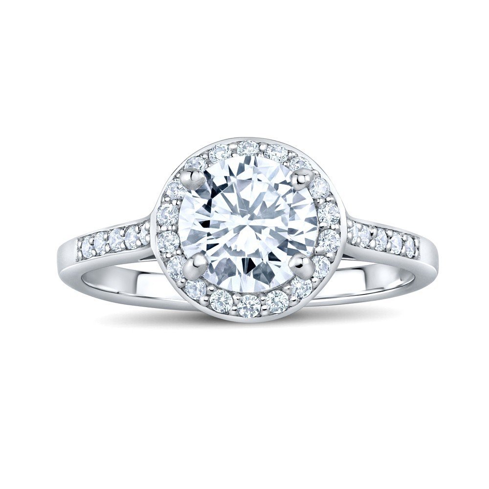 SILVEGO Anello di Fidanzamento Skye in Argento 925 con Swarovski Zirconia, FNJSMR035sw