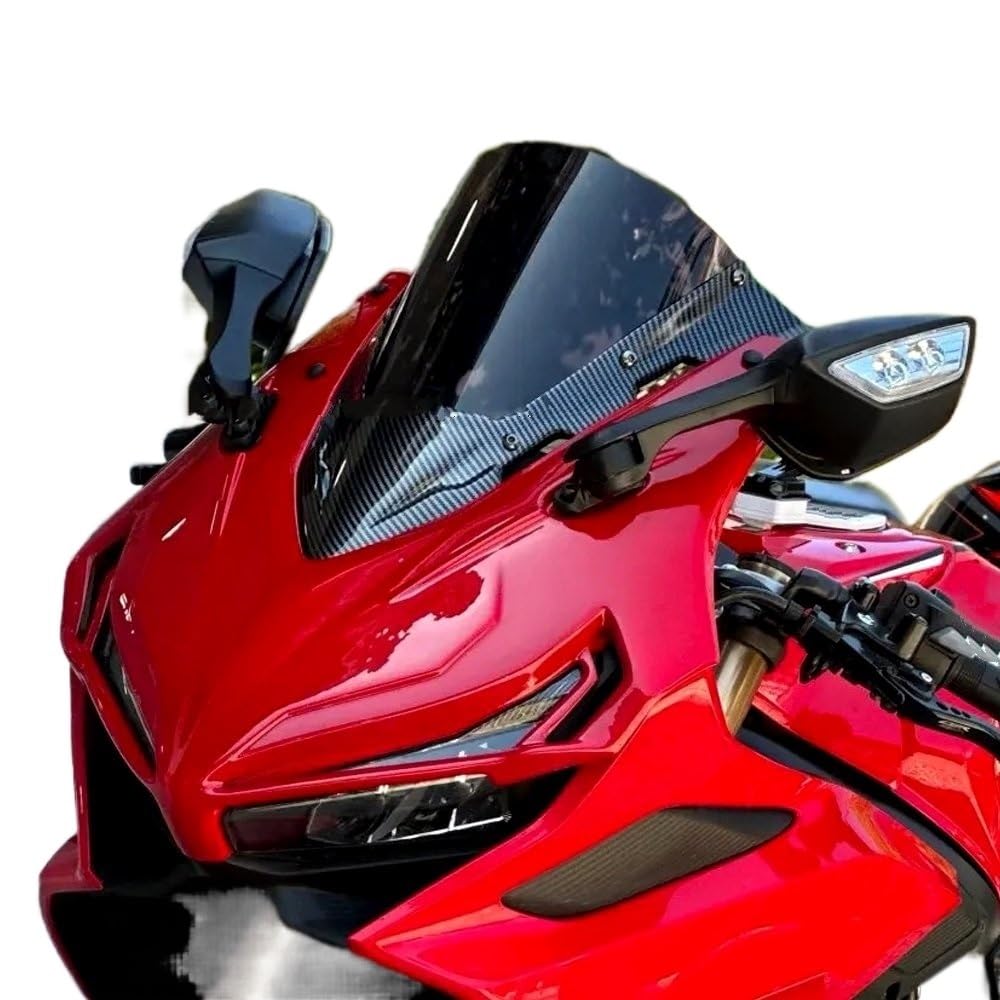 バイク用フロントガラス オートバイダブルバブルフロントガラスフロントガラスバイザーディフレクター ホンダ CBR500R CBR50  オートバイレーシングスポーツフロントスクリーンフロントガラスフェアリングフロントガラス に適合するCBR650R CBR 650R ホンダ モーター  ... オートバイスポーツレーシングダブルバブルフロントガラスフロントガラスバイザー Viser に適合するCBR650R Cbr650r