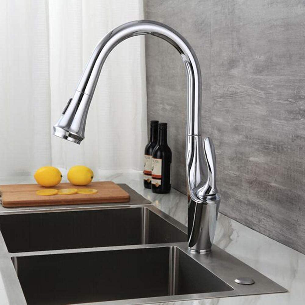 Robinet de cuisine avec douchette noir fini les éclaboussures d'eau