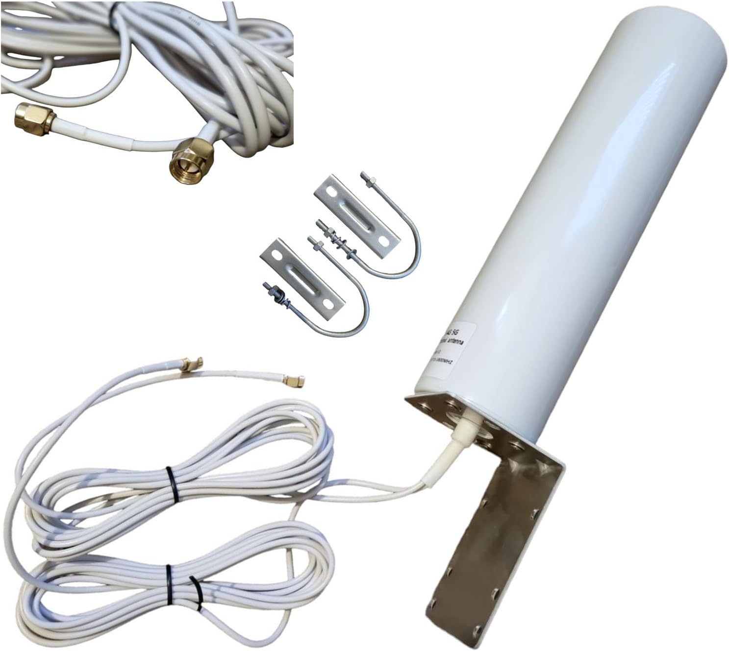 CELL PLUS 4G/5G antenne met 2x SMA-verlengkabel 2 meter