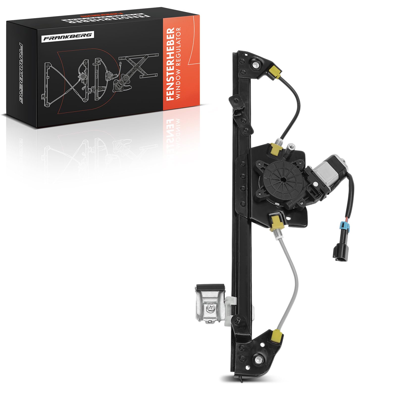 Frankberg Alzacristallo Meccanismo alzacristallo Elettrico con Motore 2-Poli Anteriore sinistro senza piastra 2/3 porte Compatibile con KA RU8 2008-2016 Replace# 1749890, 1542436