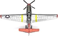 Vista 3 de Metal Earth Fascinations Premium Series Tuskegee Airmen P-51D Mustang Red Tail 3D Kit de modelo de metal