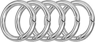 [SEIYA INTERNATIONAL] 丸型 カラビナ キーホルダー キーリング ニッケル