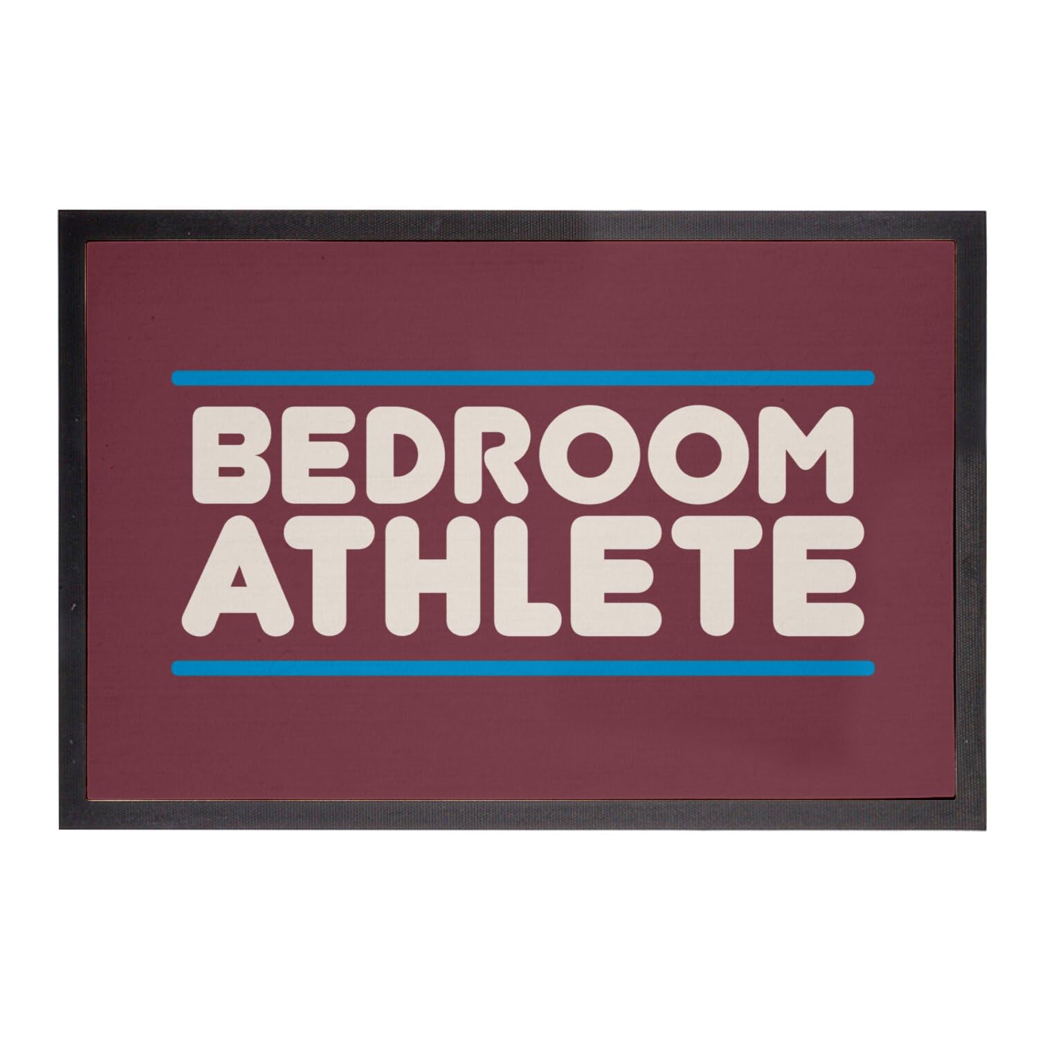 Paillasson rouge anti-saleté Bedroom Athlete tapis humour sport 60x40