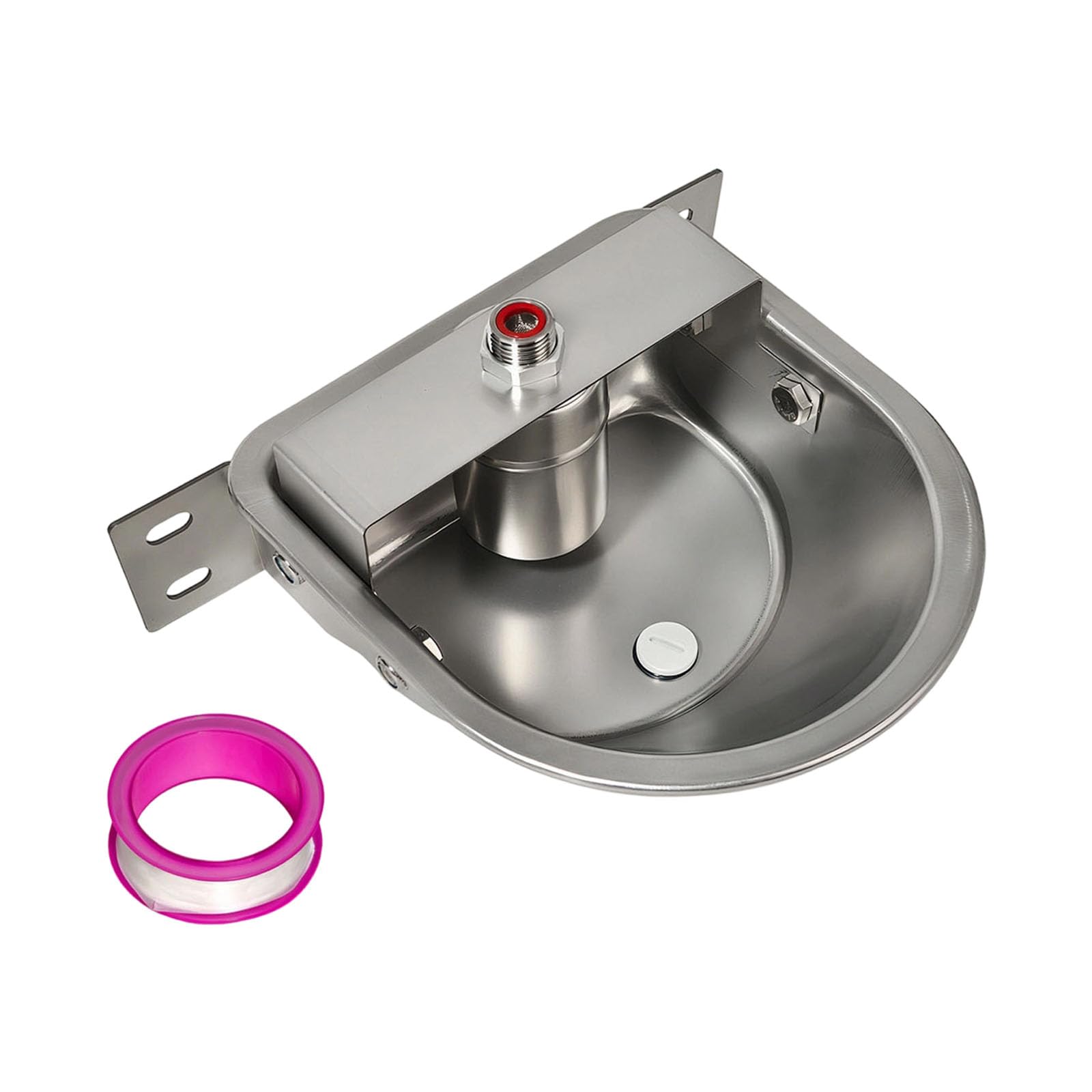 Bebedero automático para caballos, cuenco de agua para ganado, acero inoxidable, gran capacidad, para ganado, vaca, burro