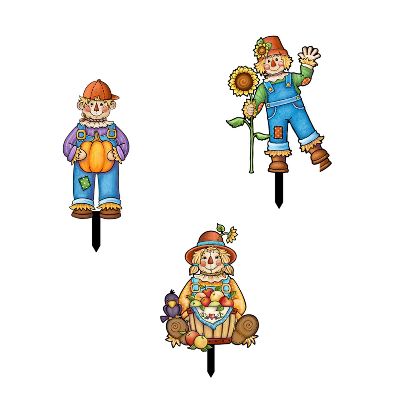 Eye Catching Ground Plug Party Garden Decorative Stakes Party Scene Thanksgiving Day Outdoor Floor Insert for Yard Outdoor Courtyard Decoration Small Stake Garden Decor Yard Statues Animal