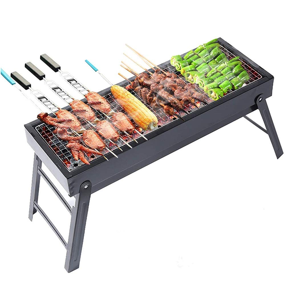 Griglia Barbecue Pieghevole In Acciaio Inox - Mini Grill Da Campeggio Portatile Per Fal&ograve; E Picnic
