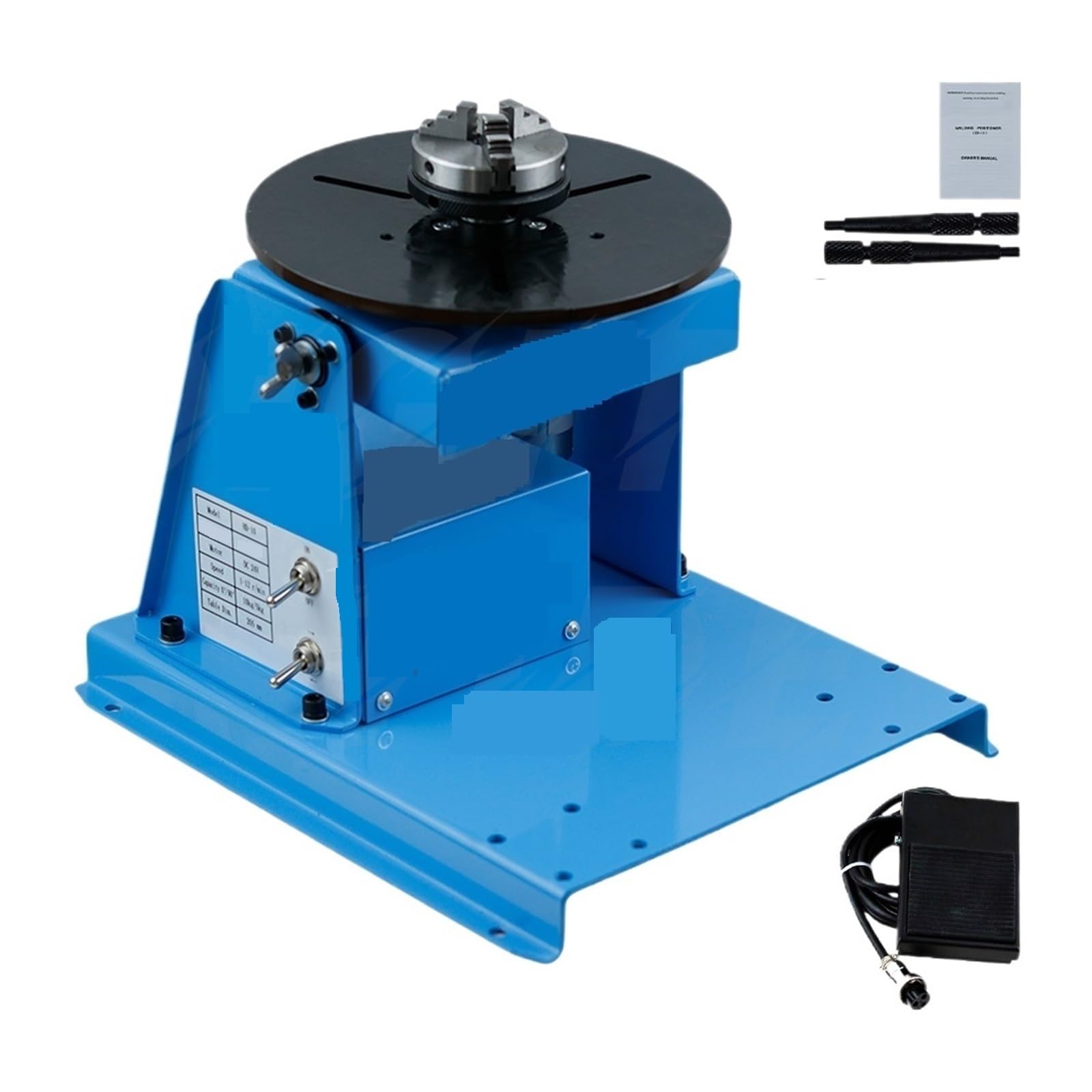 Adjustable Speed Rotary Welding Table Positioner Turntable Corrosion Resistance Equipment for Cutting and Grinding 10KG Smooth Rotation