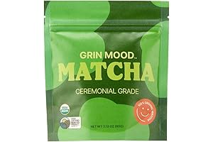 GRIN MOOD Premium Decaf Matcha Powder