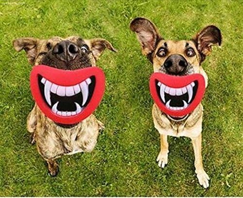 Hosaire 1X Funny Pet Dog Teeth Silicon Toy Puppy Chew Sound Novelty Dogs Play Toys