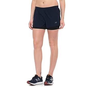 New Balance Women's 2 in 1 3 Inch Woven Short, Pigment, XX New Balance Women's 2 in 1 3 Inch Woven Short, Pigment, XX