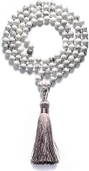 108 Mala Beads Necklace - 8mm Tibetan Prayer Beads -Yoga