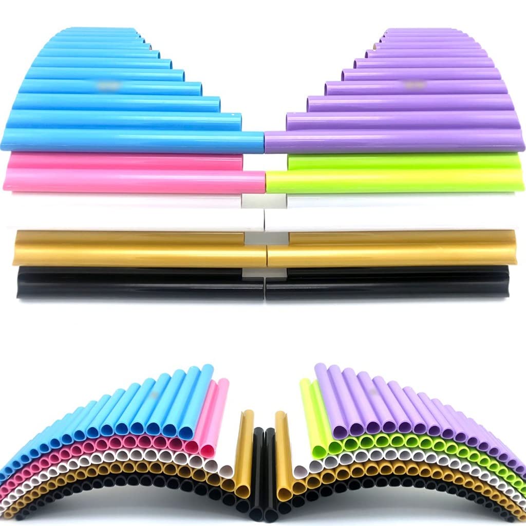 Panflöte, 22-Rohr-G-Tune-ABS-Einstiegspfeifen Im Chinesischen Stil, Blasinstrumente Eignen Sich Für Anfänger, (Color : Right-A, S : G Keys)