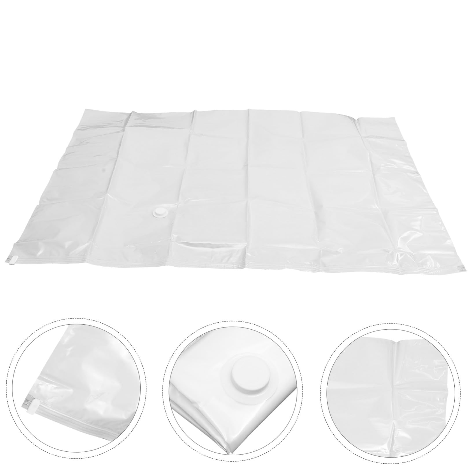 Bolsa de Vacío para Colchón Grande y Gruesa Bolsa Sellado Hermético para Almacenamiento y Compresión que Ahorra Espacio Resistente y Reutilizable para Ropa y Edredones