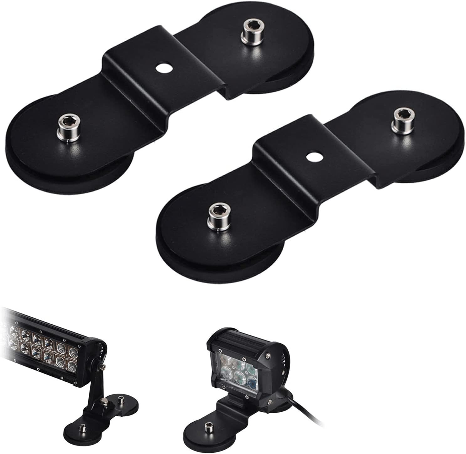 Universal Magnetic Base Powerful Mount Bracket Sucker Holder Roof/Hood Led Light Bar Offroad