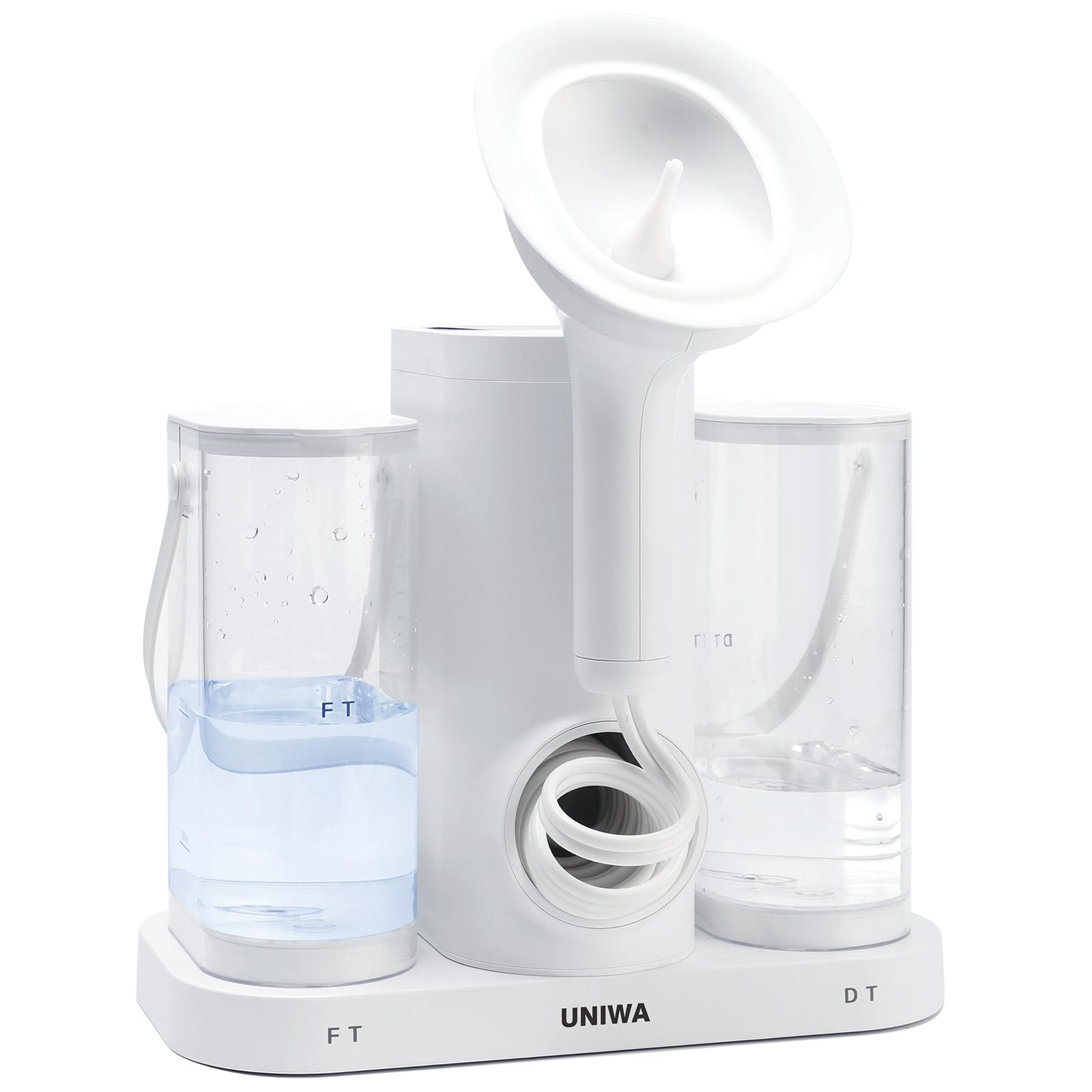 UNIWA Ear Wax Removal, Electric Ear Cleaner with Reusable Replacement Tips, 4 Pressure Settings, Safe and Effective Ear Rinsing Kit for Adults, Ear Irrigation Kit &amp; USB-C Cable, IPX7,