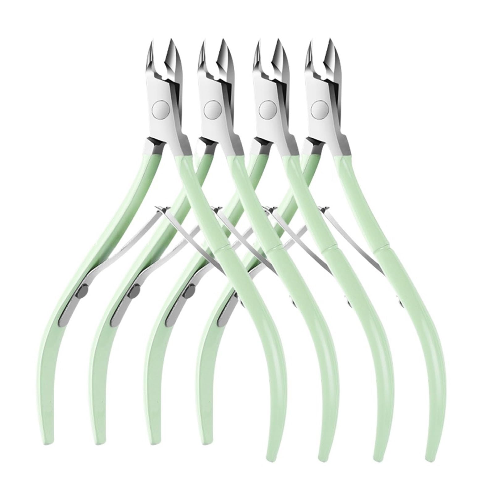 Nagelhautzange 1/2/4 pezzi in acciaio inossidabile pinza for cuticole for unghie tagliacapelli taglierina for artistiche manicure pedicure cura trim strumenti for di bellezza | GREEN-4PCS