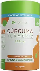 Cúrcuma 600 mg 120 Cápsulas - Bioroots - Antioxidante e Anti-inflamatório