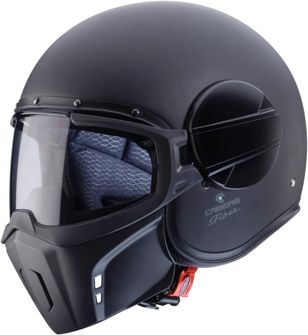 CABERG Jet Ghost X Matt Black XS Casco Abierto