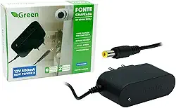 GREEN Fonte Chaveada 12V 500MA Bivolt - Plug 5,5mm x 2,1mm